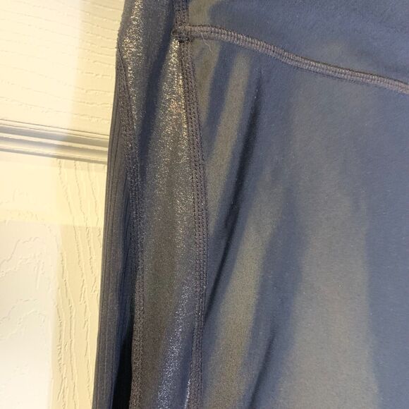 Nike Women's Speed Running Tights Size M Black Glitter Accents 7/8 Dri-Fit - Picture 4 of 7